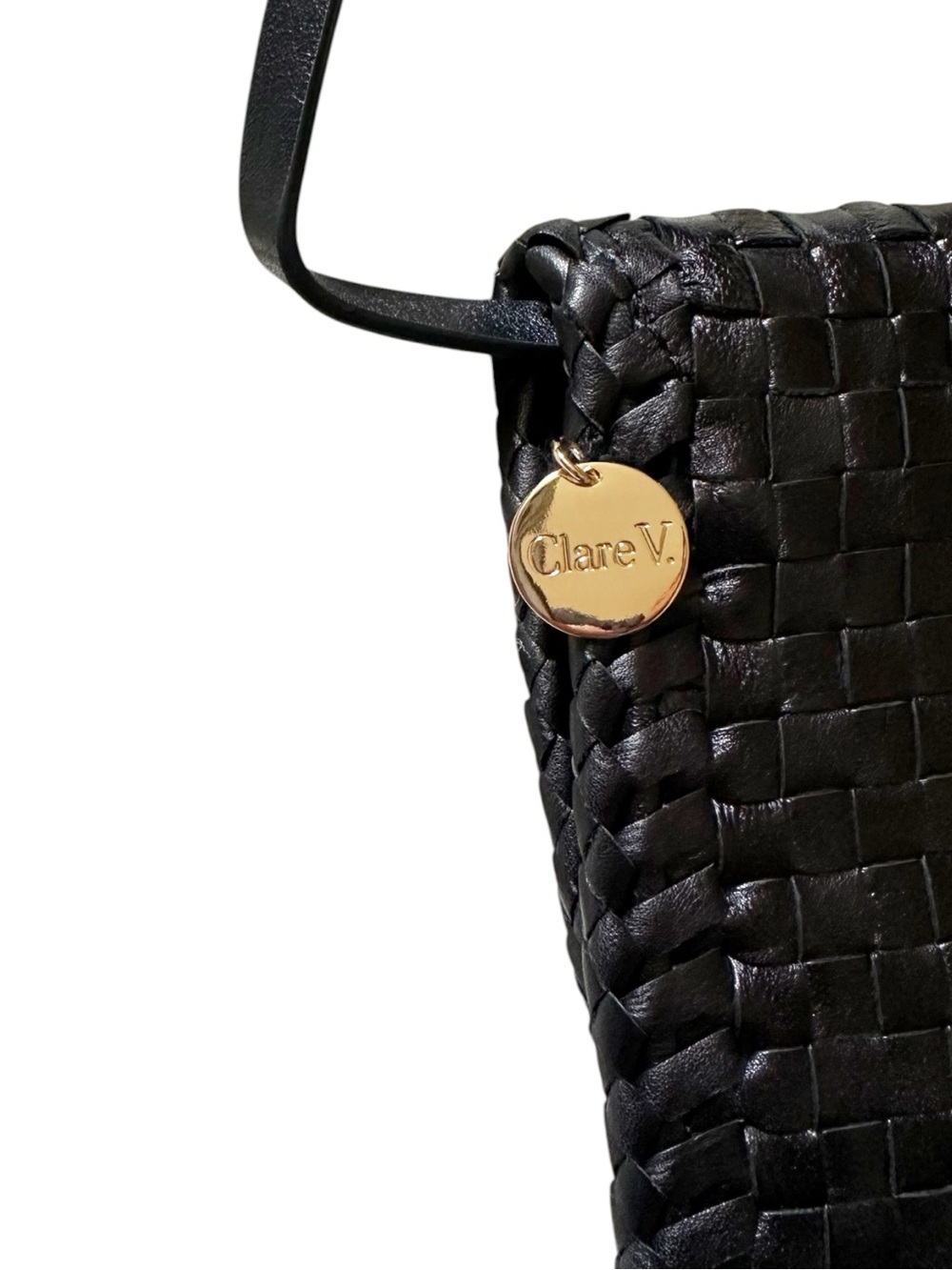 Clare V • Envelope Clutch Handbag
Black Woven Checker - Picture 11 of 13